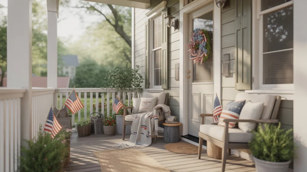Easy Patriotic Porch Decor for Memorial Day