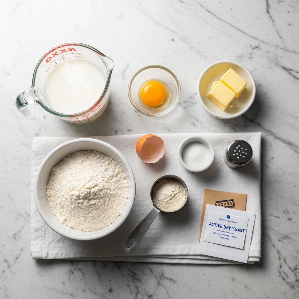 Ingredients You Need for Soft Fluffy Dinner Rolls