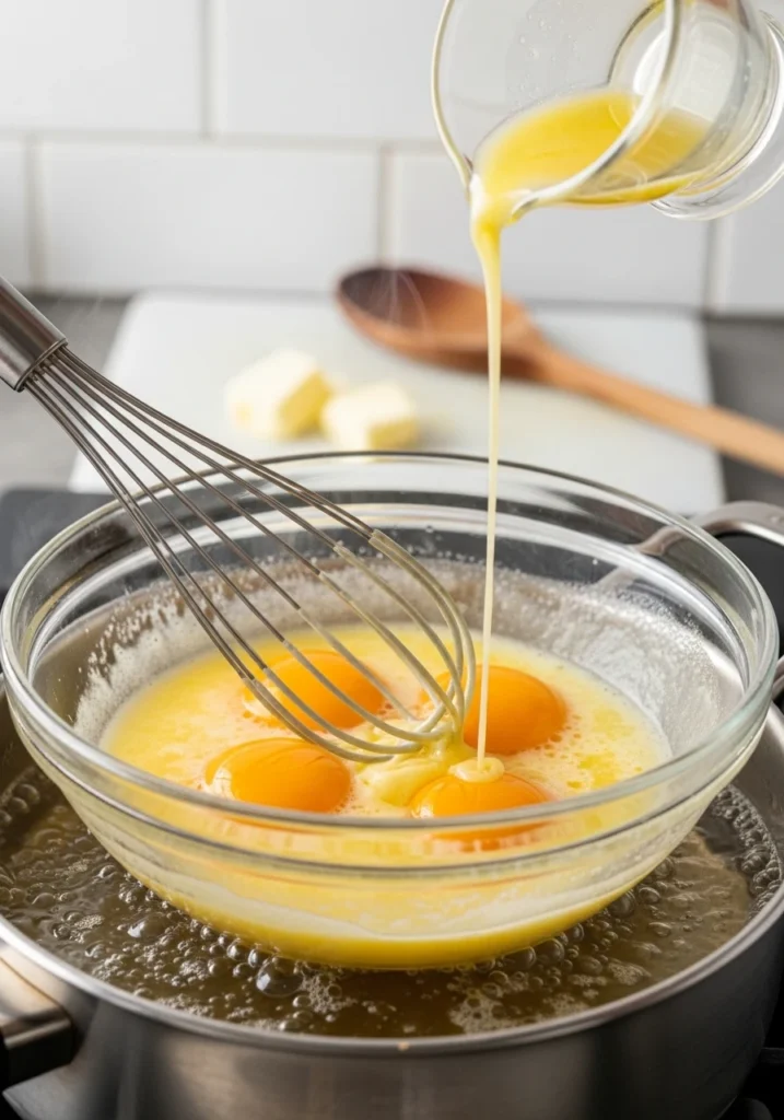 Making the Hollandaise Sauce