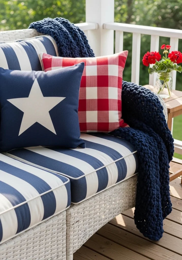 Porch Furniture Styling: Pillows, Throws, and Cushions