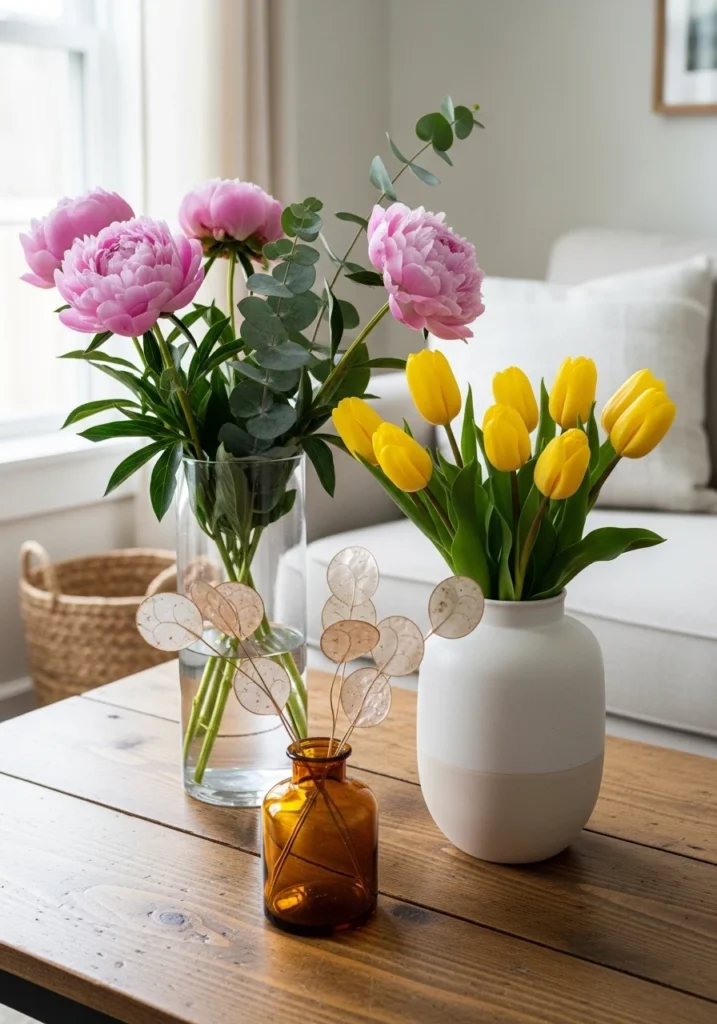 Spring Flowers and Stems That Look Amazing in Living Room Vases