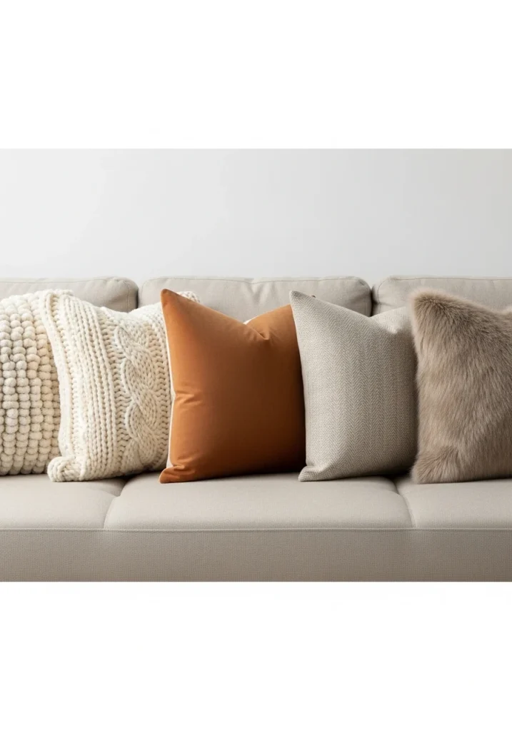 The Best Textures for Neutral Sofa Pillows