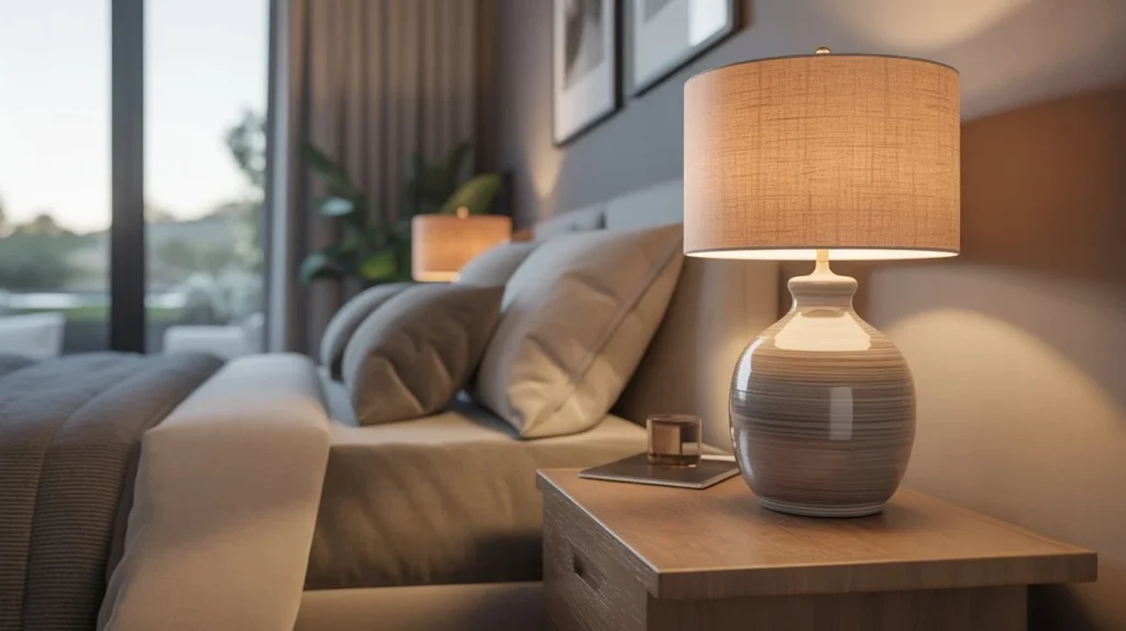 Ceramic Nightstand Lamps for an Elegant Bedroom