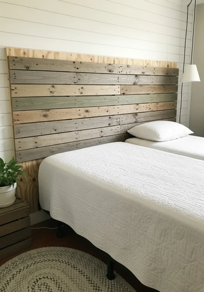 DIY Pallet Wood Headboard