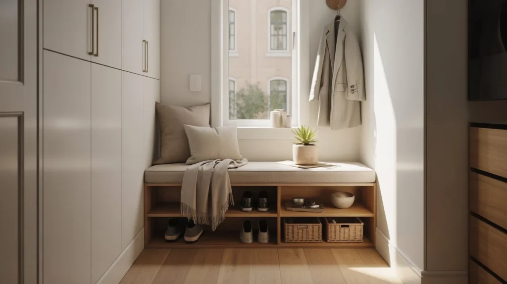 Entryway Storage Bench Ideas for Small Spaces