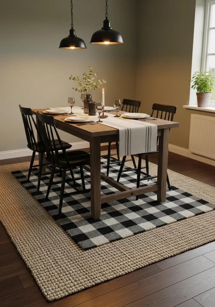 How to Style Your Farmhouse Rug in the Dining Room