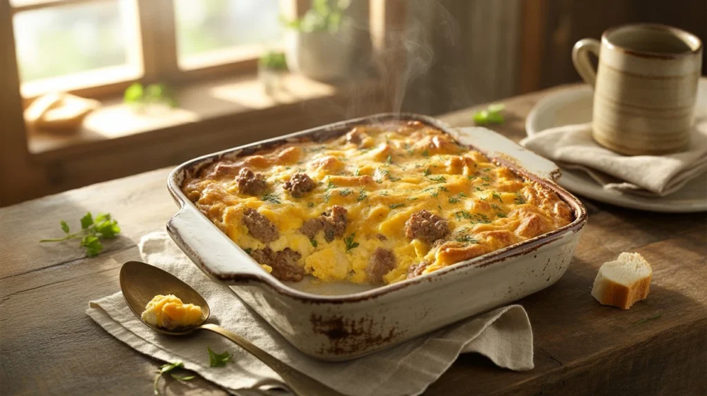 Make-Ahead Sausage Egg Breakfast Casserole