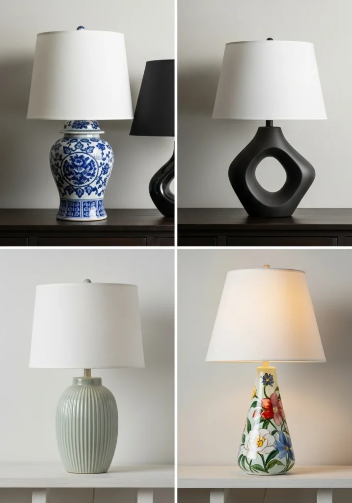 The Different Styles of Ceramic Nightstand Lamps