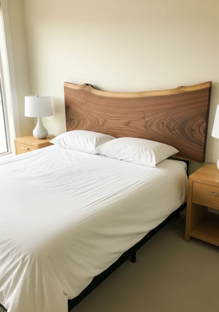 The Live-Edge Slab Headboard