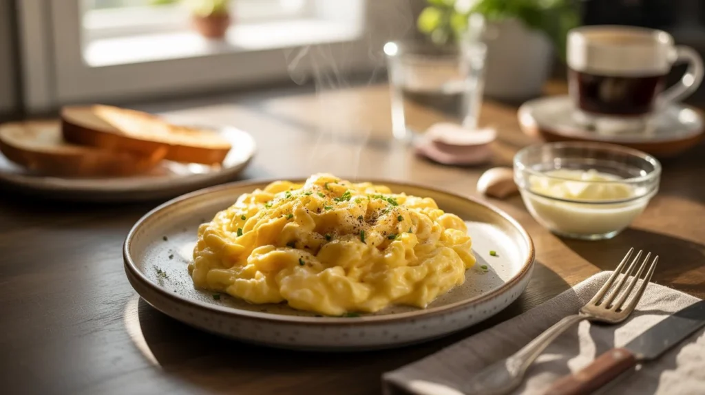 The Secret Ingredient for Perfectly Fluffy Scrambled Eggs