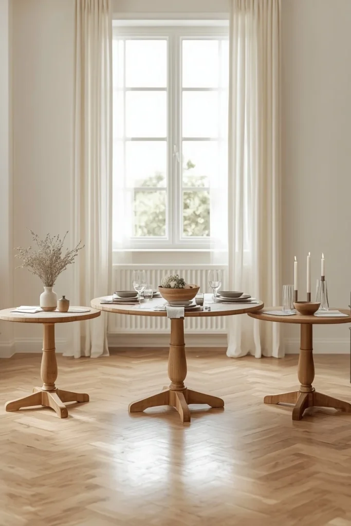 Choosing the Right Size Round Table for Your Apartment
