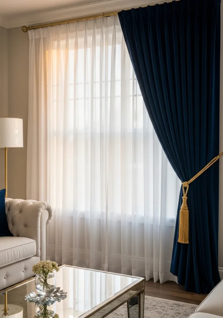 Layering Curtains for Extra Drama