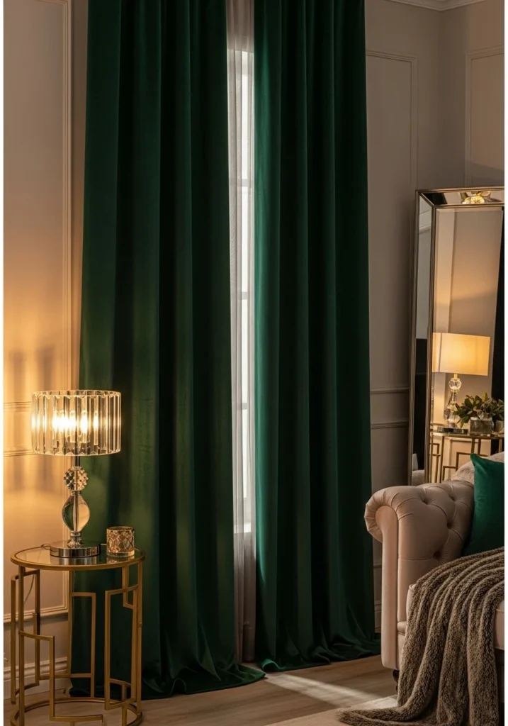 The Best Fabrics for Glamorous Living Room Curtains