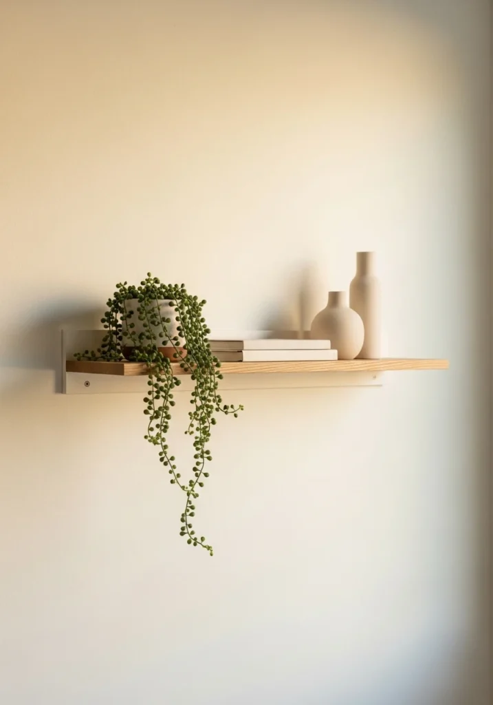 Try Floating Shelves as Functional Wall Decor