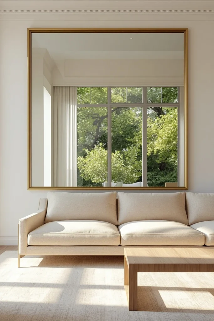 Where to Hang a Large Wall Mirror for Maximum Effect