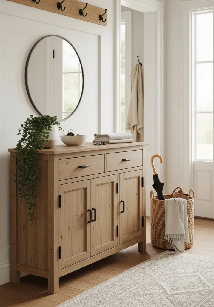Where to Place a Farmhouse Sideboard Beyond the Dining Room