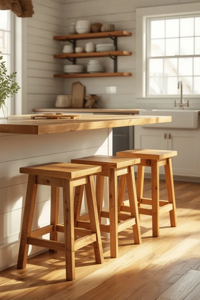 Why Rustic Bar Stools Are a Farmhouse Kitchen Essential