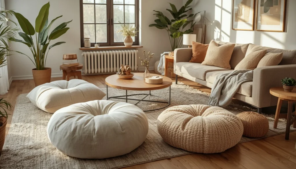 Floor Cushions That Make Any Living Room Cozier