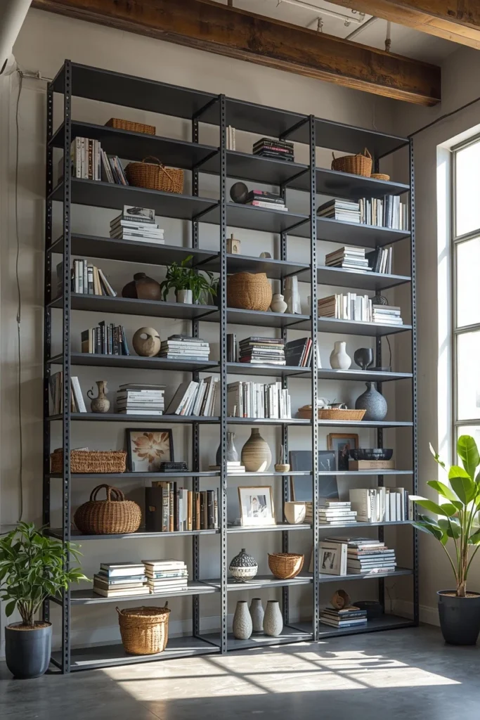 Floor-to-Ceiling Shelving Units