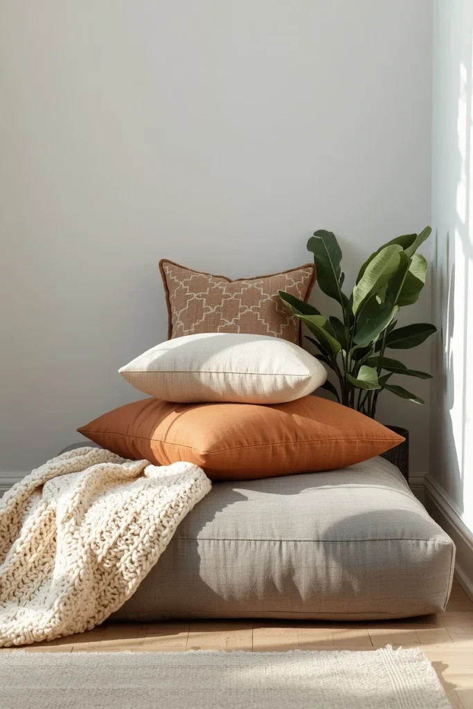 How to Style Floor Cushions Without Making It Look Chaotic