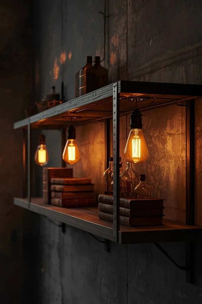 Lighting and Industrial Shelving