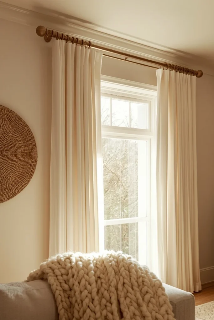 Styling Tips to Make Neutral Curtains Pop