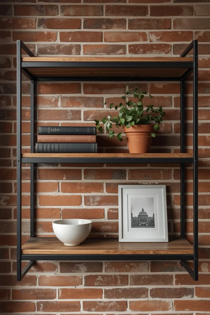 Styling Your Industrial Shelves Without Overthinking It