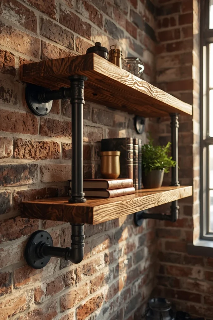 The Classic Pipe and Reclaimed Wood Combo