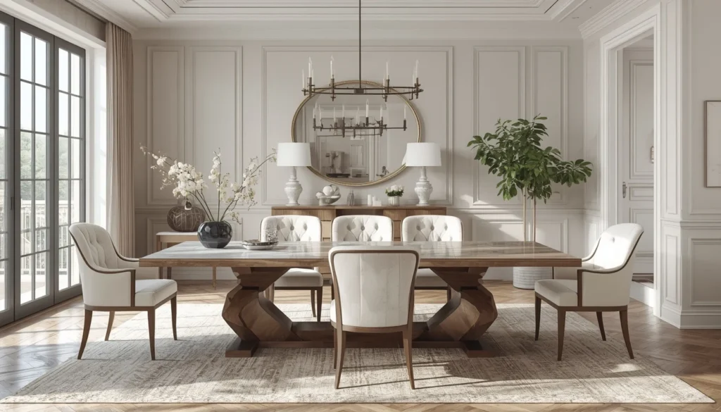 Upholstered Dining Chairs for an Elegant Dining Room